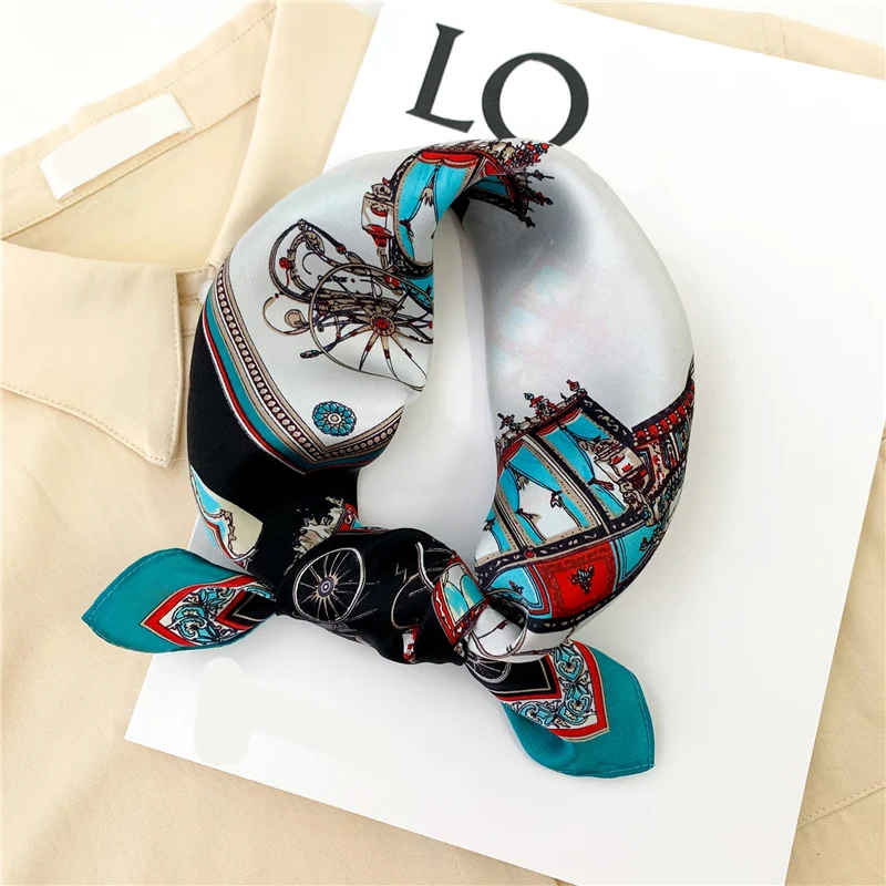 100% натуральный шелковый шарф Для женщин Элитный бренд печати высокая шея крышка