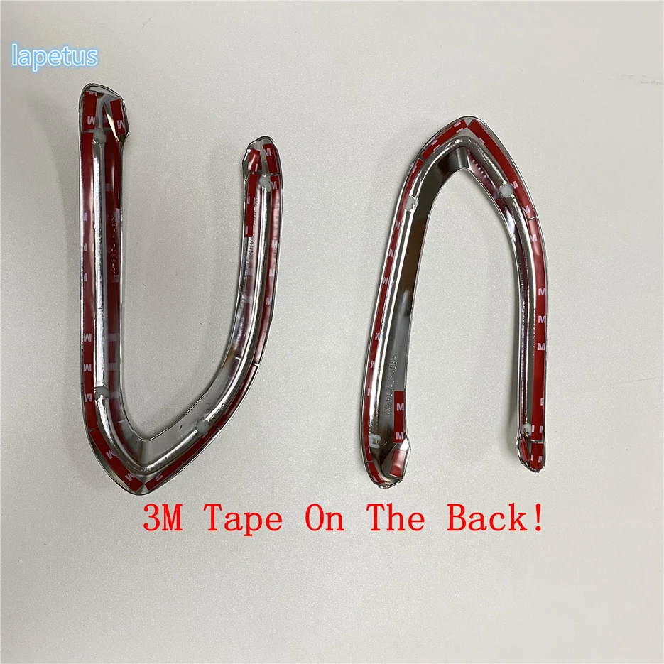 Хромированные блестящие передние противотуманные фары Lapetus из АБС-пластика