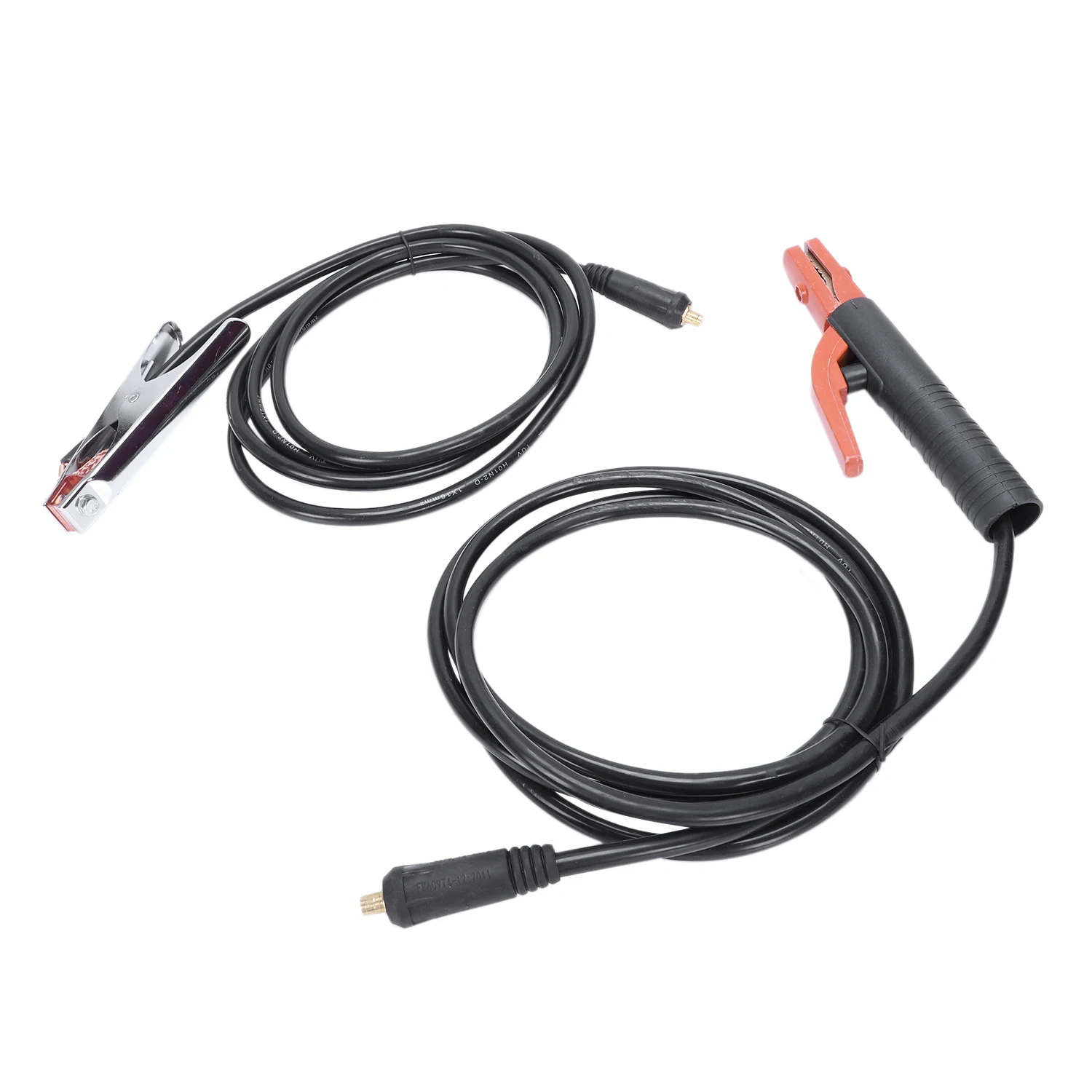 

Welding Machine Accessories 300 Amp Electrode Holder Cable+200 Amp Earth Clamp Cable,Both With Dkj10-25 Connector