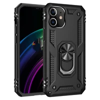 phone case for iphone 12 11 13 pro max xr x xs 7 8 plus se 2020 protection shockproof hard magnetic ring bracket back cover