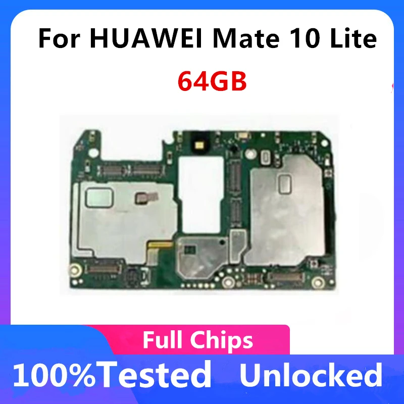 Оригинальная разблокированная материнская плата 64 ГБ для HUAWEI Mate 10 Lite полные чипы