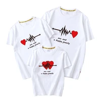 children t shirt short sleeves kids baby boys girls clothes mommy and me tops print cartoon clothing matching family outfits