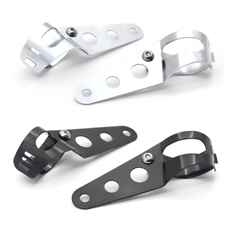 

1 Pair Headlight Mount Brackets Turn Light Clamps Motorcycle Accessories Compatible with 35mm-43mm Fork Tubes