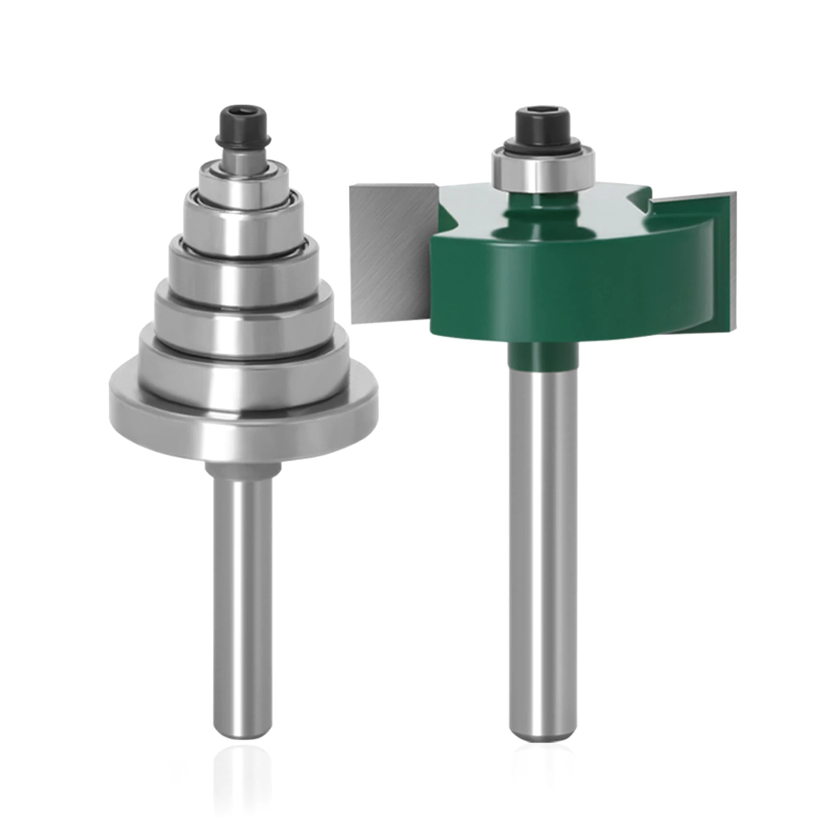 

1/4 Inch Shank Rabbet Router Bit With Bearing Milling Cutter 6 Bearings Rabbeting Bearing Bit For Wood Woodwork Tungsten gifts