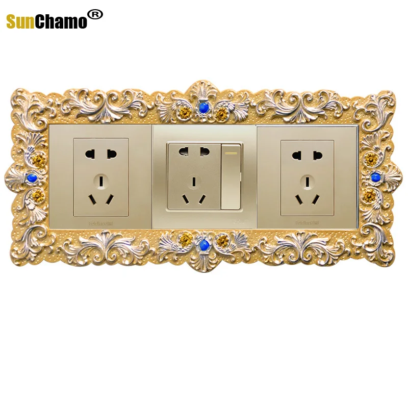 Переключатель на стену с наклейками защитная крышка Европейский полимер