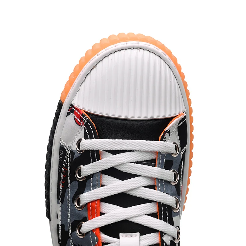 Кроссовки мужские камуфляжные холщовые дышащие массивные для скейтборда