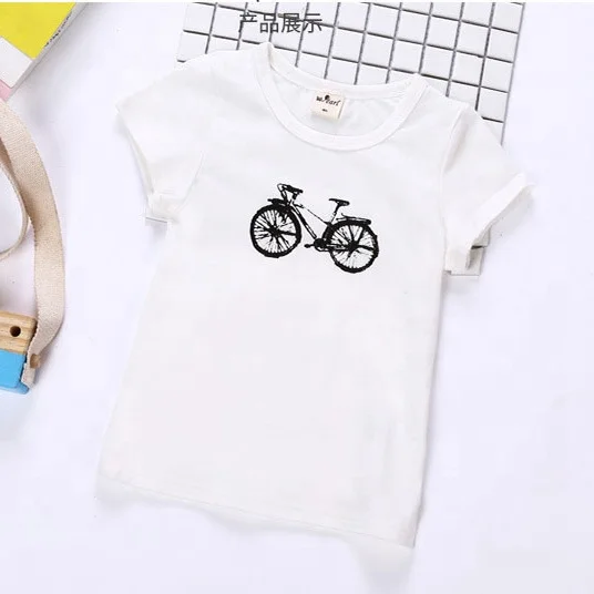 

2020 Cute Kids T-shirts Short Sleeve Cotton Tee Simple Design Fashion Streetwear Girls Clothes Kids Summer Clothes