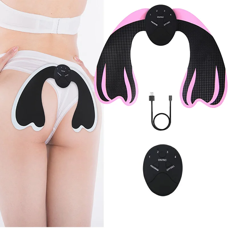 

Oveliness EMS Hips Trainer Unisex USB Charge Muscle Hip Stimulator ABS Electric Fitness Buttocks Lifting Toner Trainer Slimming