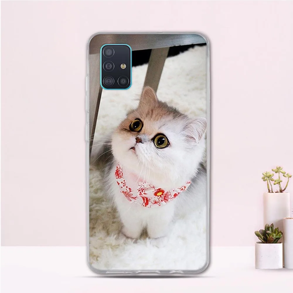 Силиконовый чехол 6 5 дюйма для Samsung Galaxy A51 новая модная мягкая задняя крышка из ТПУ