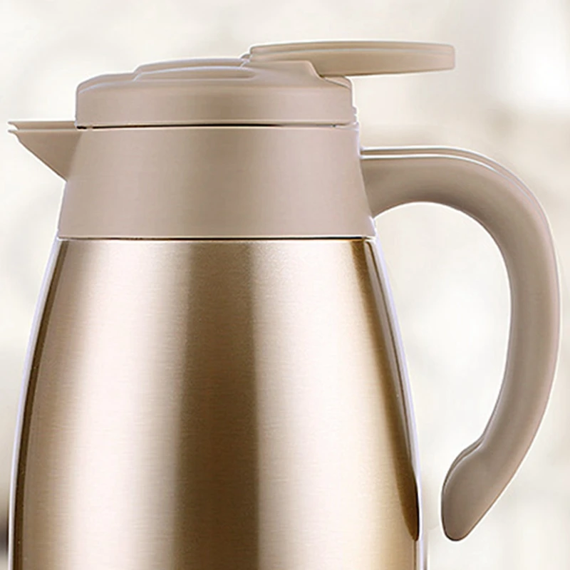 

LVZHU 2L Insulation Pot 304 Stainless Steel Water Bottle Portable Large Warm Pot Household Teapot Vacuum Flask