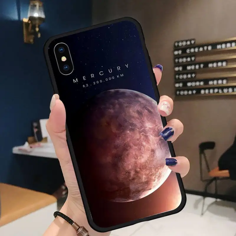 

Planets Earth Mars Space Solar System Phone Case for iPhone 11 12 mini pro XS MAX 8 7 6 6S Plus X 5S SE 2020 XR