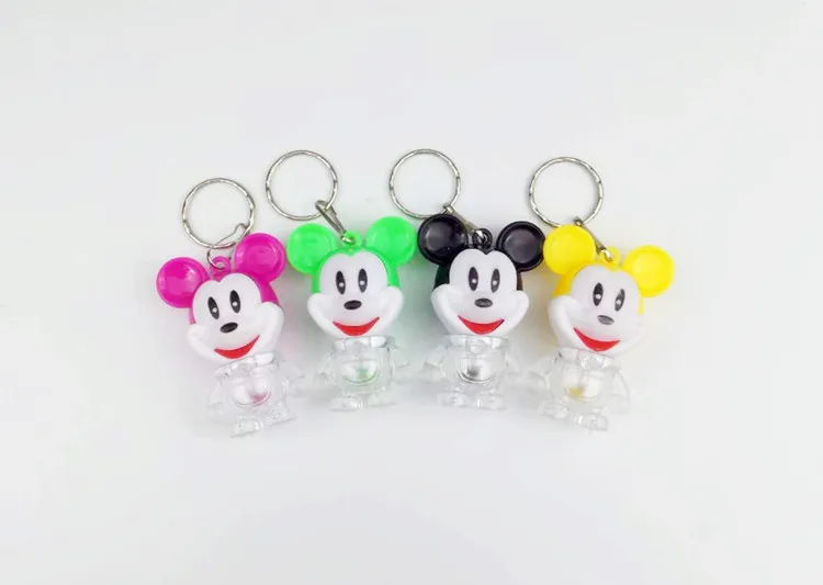 Детский манеж disney светодиодный фонарик Микки брелок свет креативный мультфильм свет сумка для ключей кулон сувенирный подарок детская игрушка