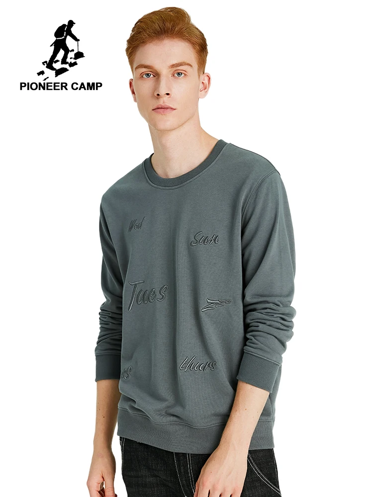 Пионерский лагерь молодежный Мужской свитер черный серый вырез лодочкой вышивка