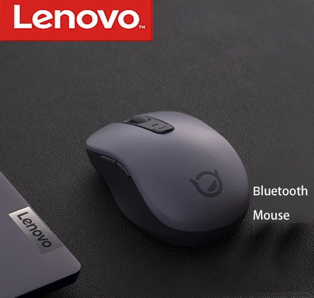 

LENOVO Wireless Bluetooth Mouse Dark Version Laptop Desktop Computer Mouse