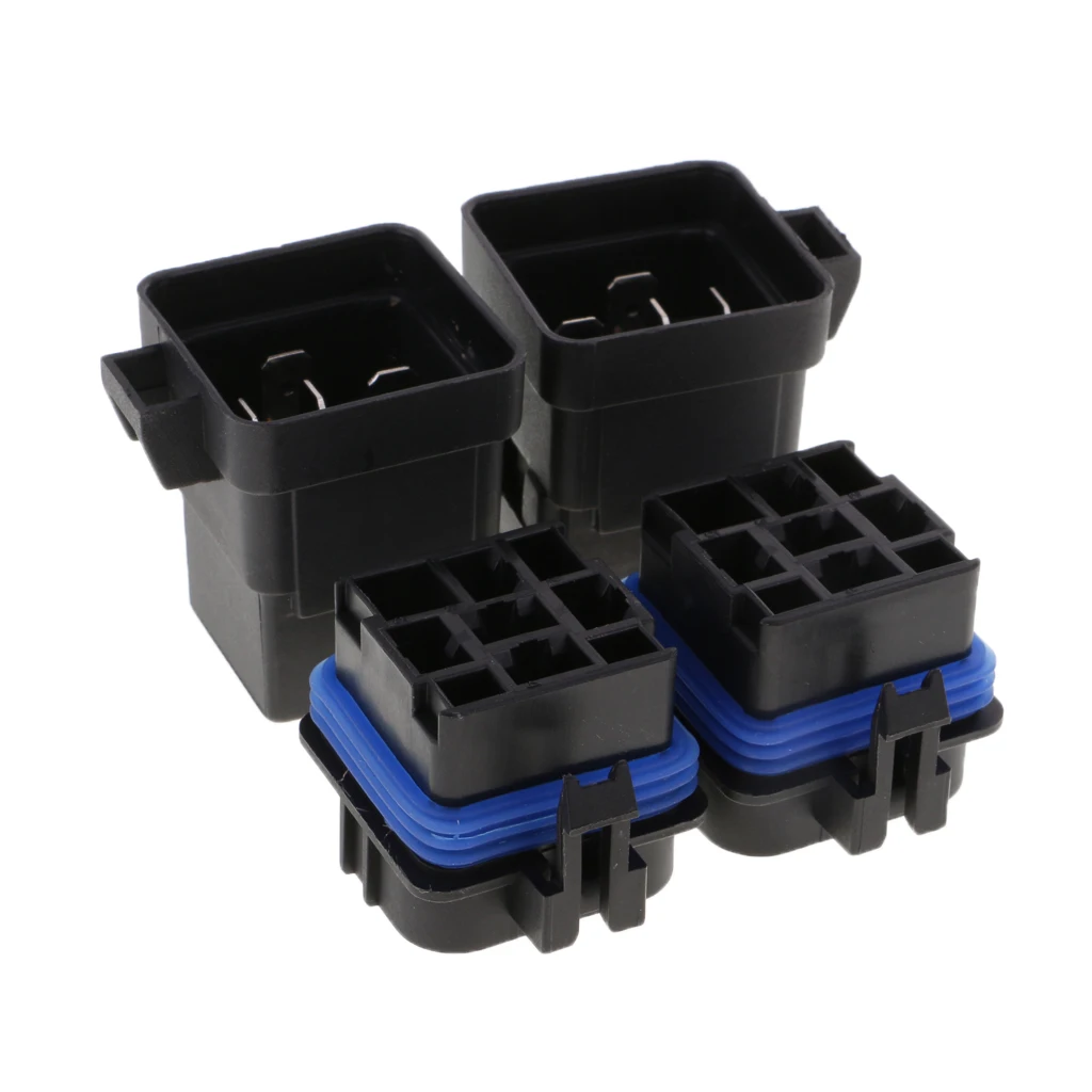 2 набора 12V 40A 5Pin реле и держатель Гнездо интегрированы с терминалы | Автомобили