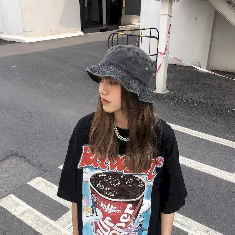 Винтажные женские футболки с принтом кока-колы Американская улица короткий