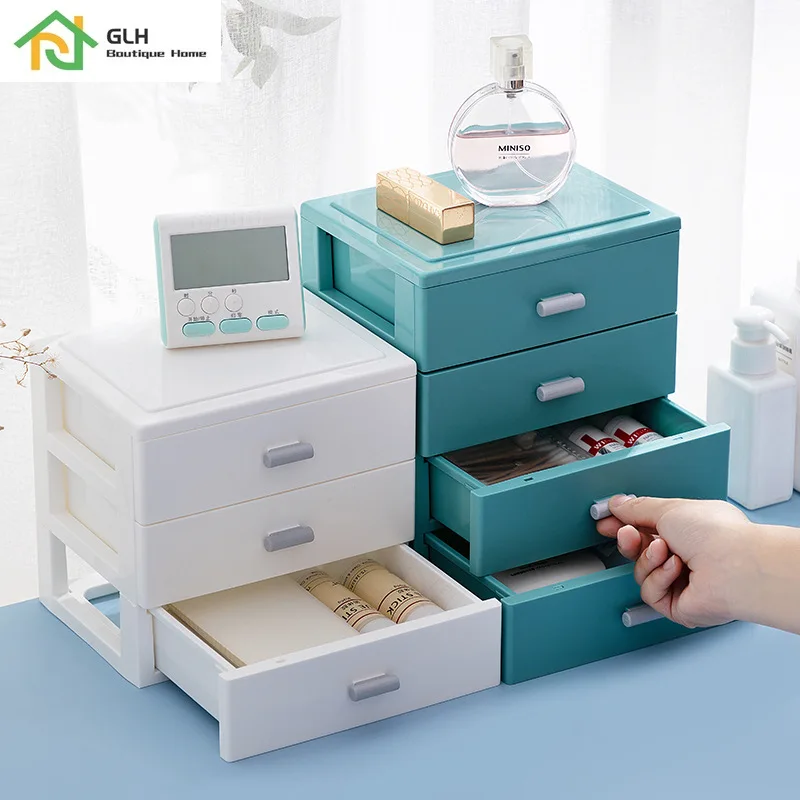 Многослойный пластиковый ящик-органайзер Настольный ящик для ювелирных изделий