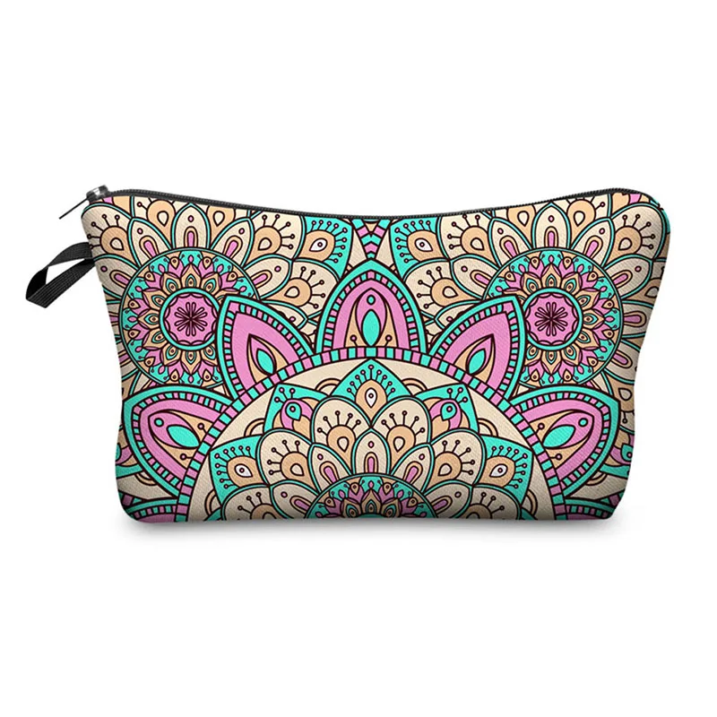 Распродажа косметичка с цветочным принтом женская разноцветный цветочный узор