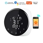 Умный термостат для теплого пола, 16 А, Wi-Fi, программируемое приложение, пульт дистанционного управления, работает с Tuya, Alexa, Google Home