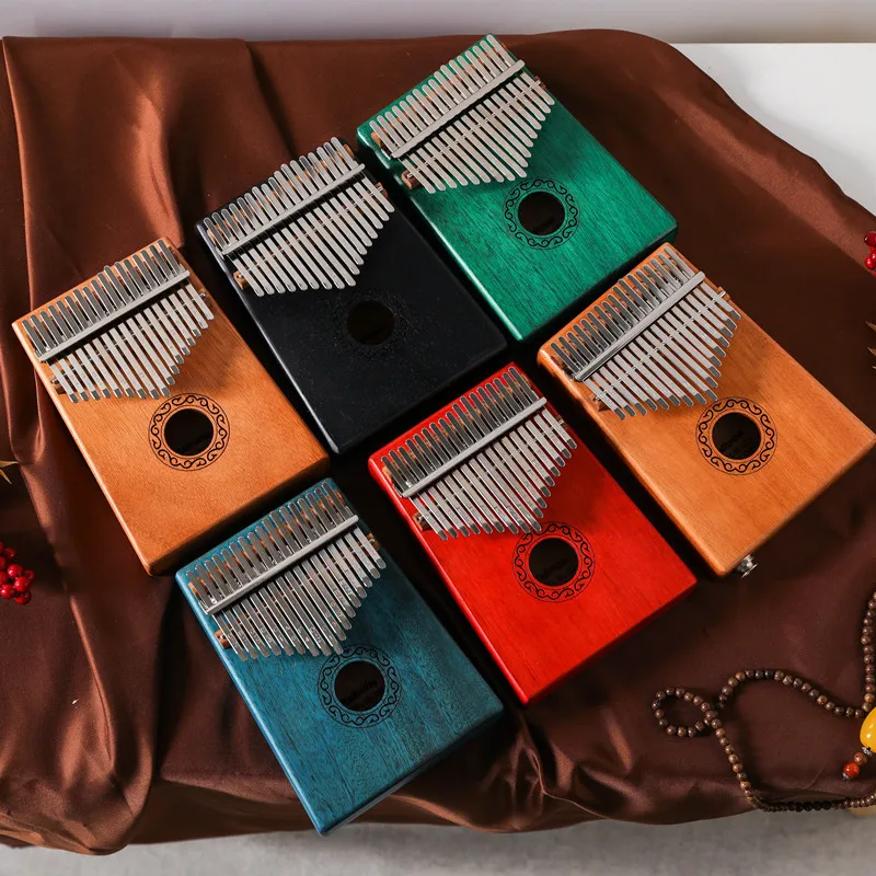 Калимба 17-клавишным высокого качества деревянный акации музыкальный инструмент