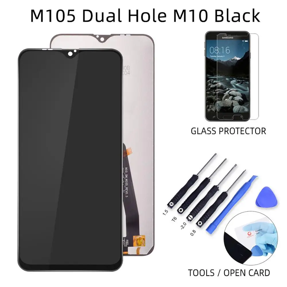 M105 Daul Hole M10 ЖК-дисплей для samsung A10, сенсорный экран, дигитайзер, Замена для samsung Galaxy A10 M10 lcd A105 A105/DS M105 - Цвет: M105 Daul Hole M10
