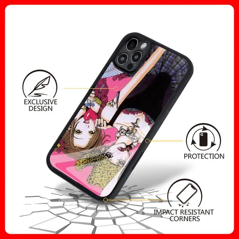 

NaNa Osaki Phone Case For PC-Iphone 5s Se 6 6s 7 8 11 12 X Xs Pro Plus Mini Max Fundas Cover Smartphone