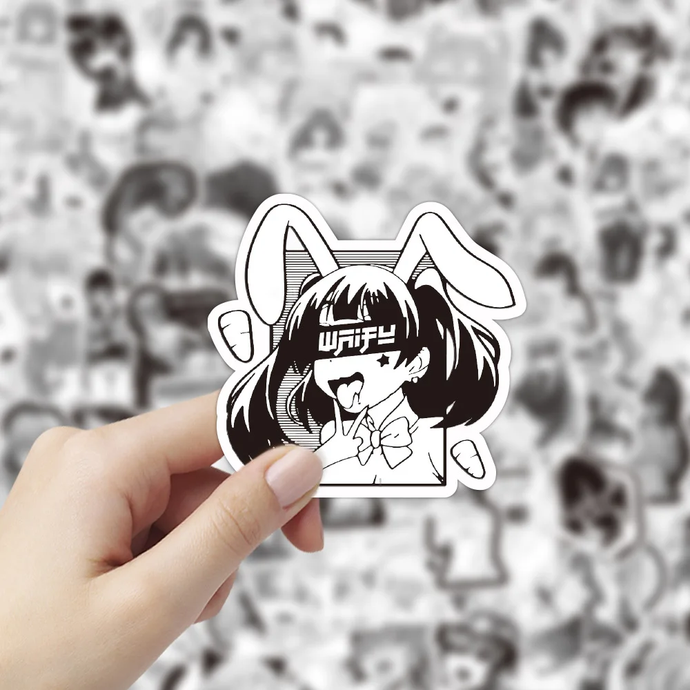 50/100 шт. Хентай аниме Waifu сексуальный мультяшный кролик девушка наклейка s для