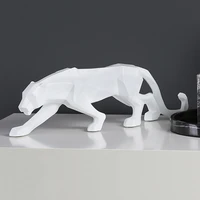decoration of the table accessories cheetah figures statue in resina decoration of the modern house 3d decorations animal