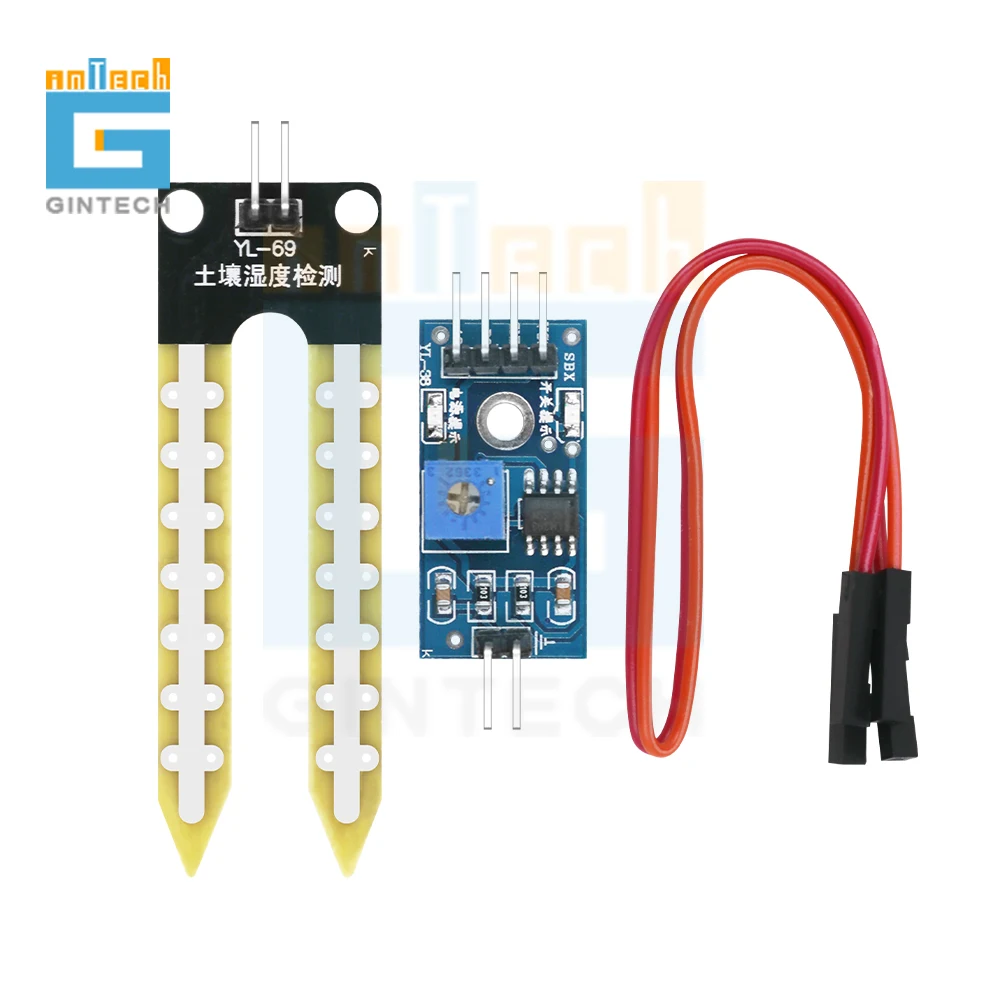 10pcs/lot Soil moisture meter testing module soil humidity sensor robot intelligent car for Arduino | Электроника