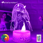 Новейшая аниме ноль два 3d лампа фигурсветильник Дети Девочка Манга подарок ночсветильник лампа любимый в Franxx Прямая поставка