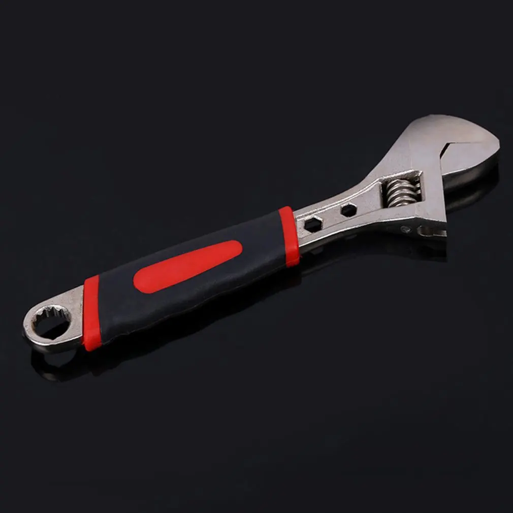 

Multifunctional dipstick adjustable wrench 45 # steel Chrome Plum blossom round hanging hole Multifunctional hexagon design