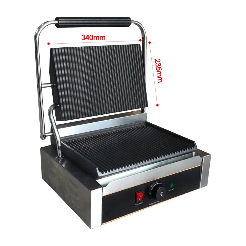 qianmai kitchen cooking appliances lava rock electric panini sandwich teppanyaki steak grill griddle free global shipping