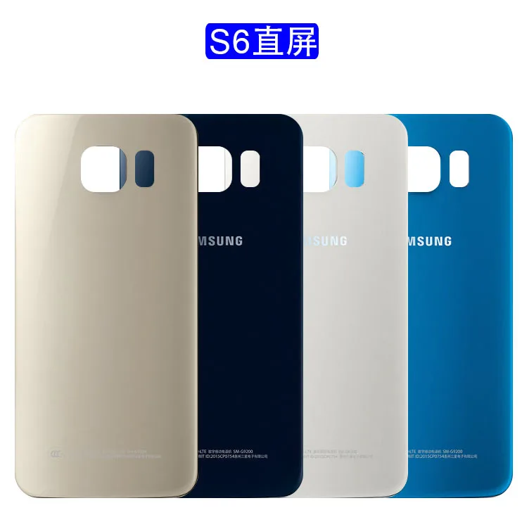 Стеклянная Крышка батарейного отсека для Samsung Galaxy S6 G920 G920F замена заднего корпуса