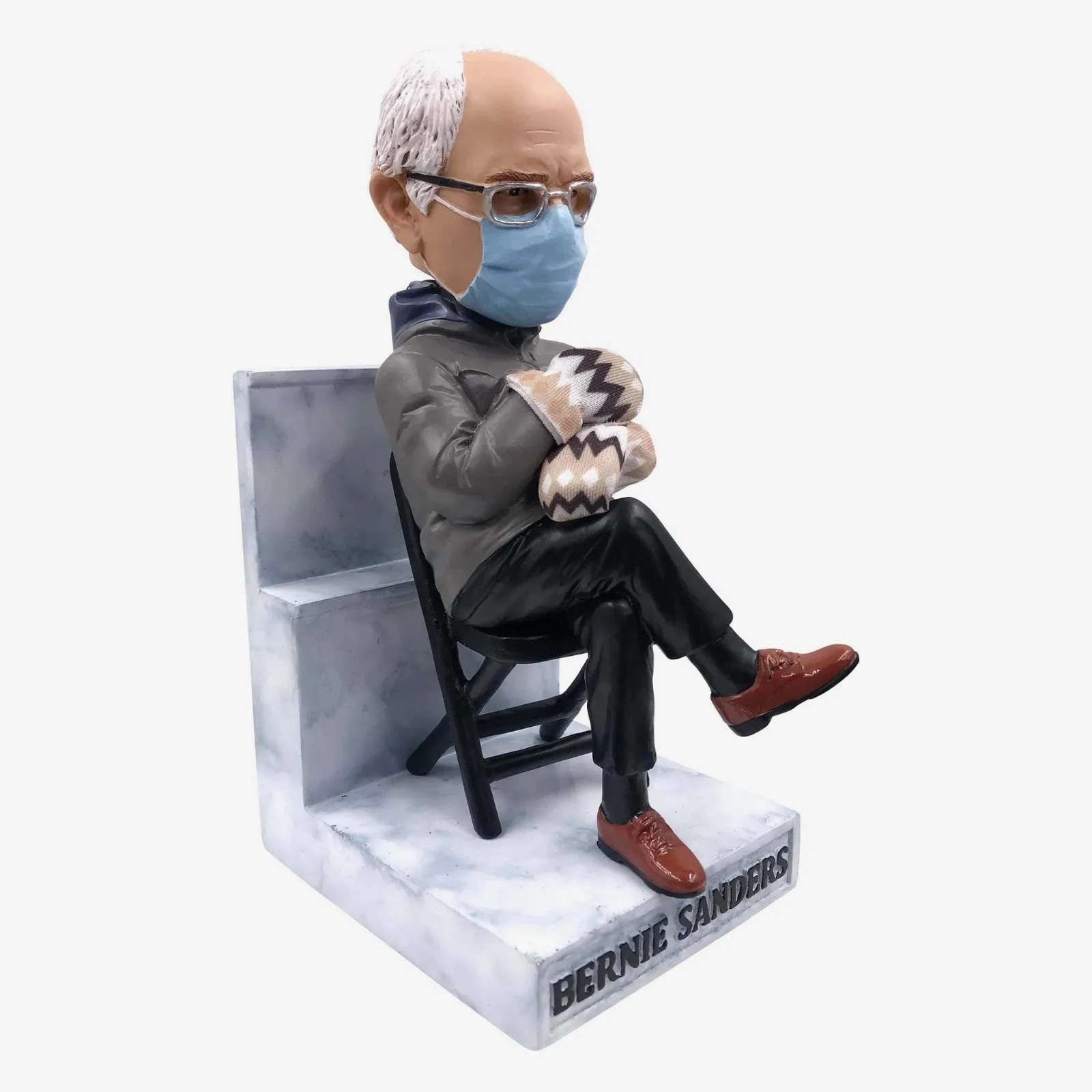 

Bernie Sanders Acrylic Keychain Popular Bernie Sanders Mittens Sitting Position Inauguration Pendant Ornament Fun Own Real Life