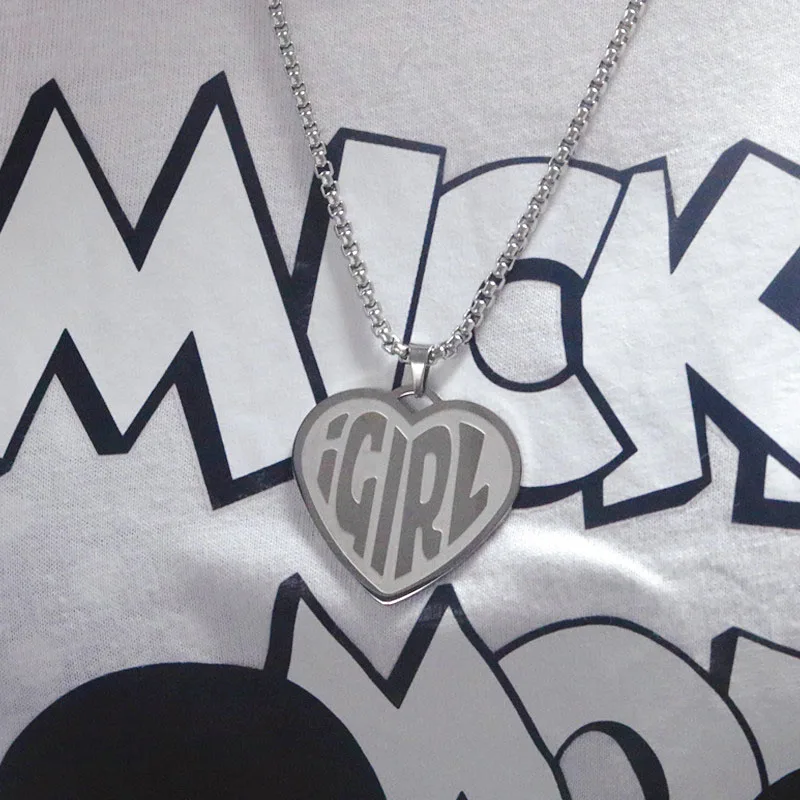 Она дьявол IGIRL кулон ожерелье Нержавеющая сталь в стиле &quotхип хоп&quot Интернет