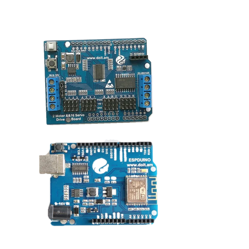 Детская макетная плата ESPDuino с Wi-Fi-роботом 2-сторонним мотором и 16-сторонним