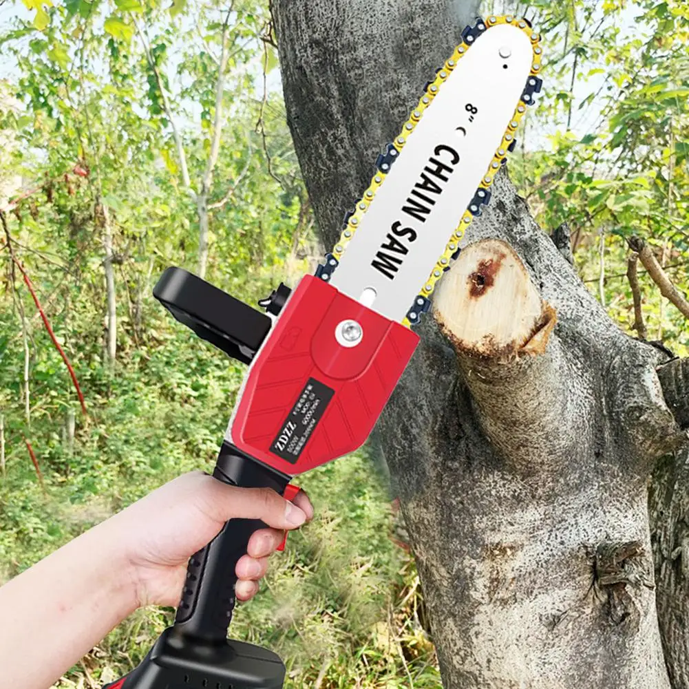 

Mini Electric Chain Saw 8 Inch Small Electric Saw Cordless Logging Pruning Lithium Electric Saw Handheld Garden Sawing Tool