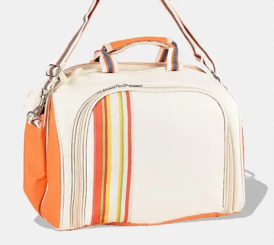 only bag no others Оксфордская ткань, переносная сумка для посуды на 4 человека, дорожная сумка-холодильник для ланча, набор посуды, сумка для хранения, сумка для пикника - Цвет: only bag no others