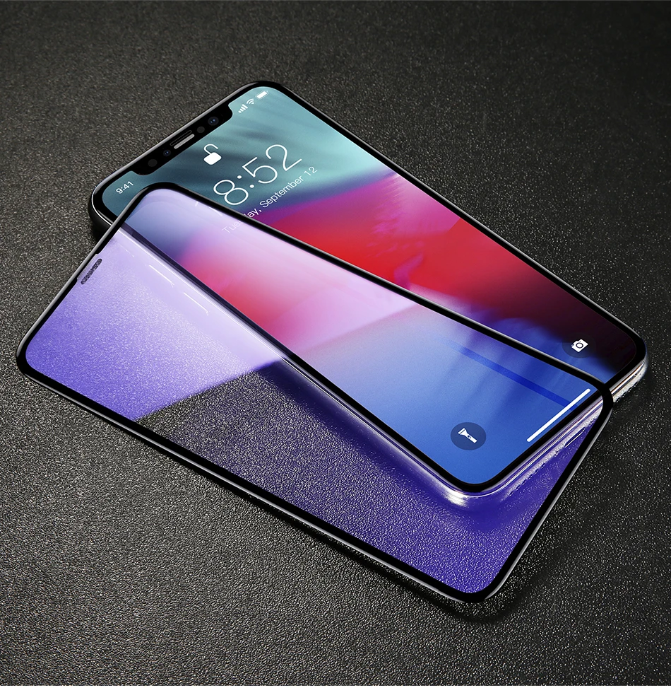 Baseus 0,23 мм стекло для iPhone X Xs max Xr Взрывозащищенная Защита экрана для iPhone Xs max Xr защитная пленка из закаленного стекла