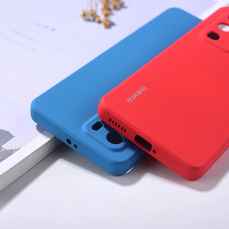 original huawei p40 soft touch liquid silicone phone back protective cover case for huawei p 40 p40 pro luxury shockproof shell free global shipping