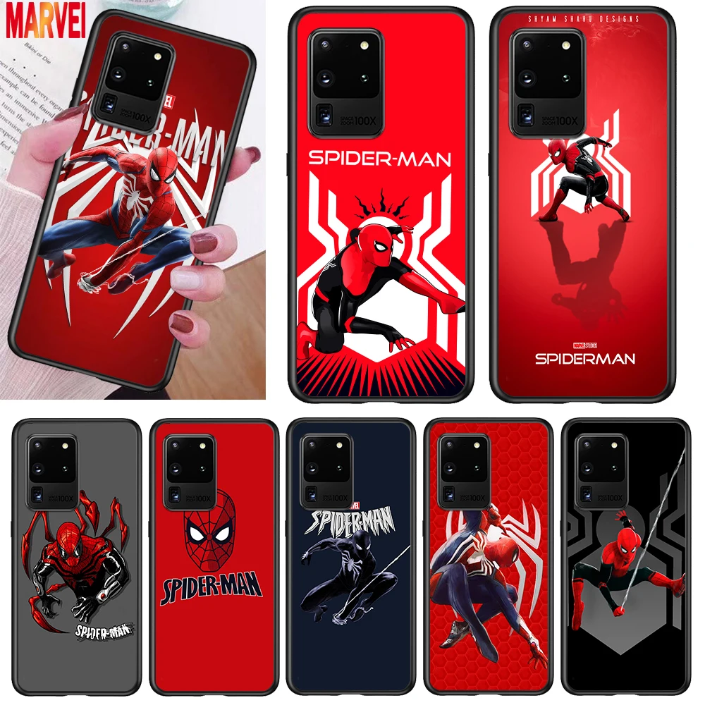 

Cool Marvel Spiderman Logo For Samsung Note 20 10 8 9 M02 M31 S M60S M40 M30 M21 M20 M10S F62 M62 M01 Ultra Pro Plus Phone Case