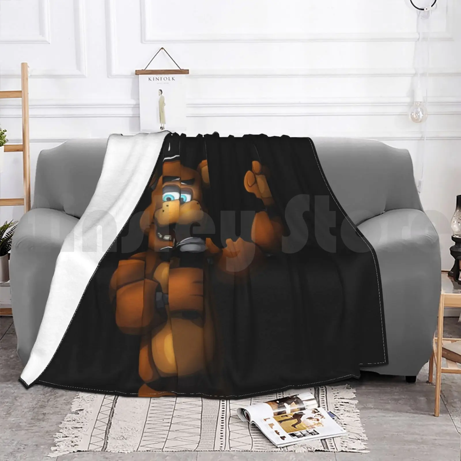 Fazbear одеяло для дивана-кровати путешествий Fnaf пять ночей в