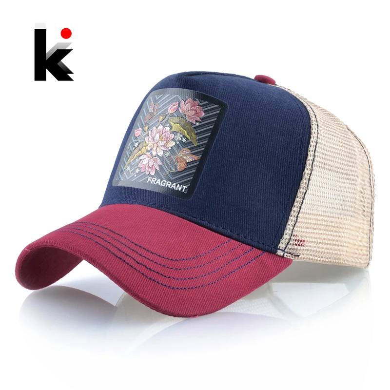 Бейсболка Мужская/Женская регулируемая модная дышащая бейсболка с нашивкой