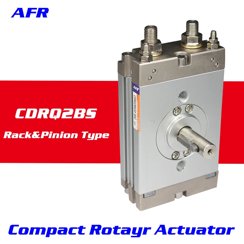 Cilindro rotativo compacto crq2bs cdrq2bs10, 15 20 30 40-90 ângulo de 180 graus com almofada de ar magnético, atuador rotativo pneumático