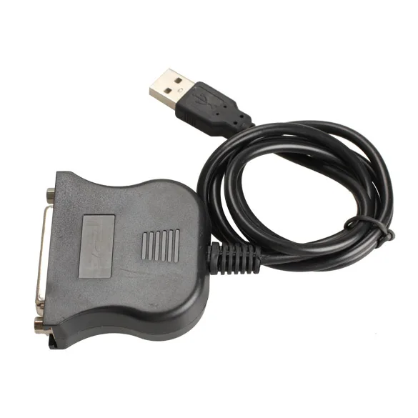 Новый USB 1 в DB25 женский порт печати конвертер Кабель LPT черный|Кабели передачи
