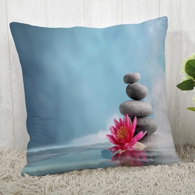 Zen Stone чехол для подушки цветок орхидеи квадратный Рождественский Чехол на подушку на молнии чехол для подушки украшение дома 45*45 см(одна сторона