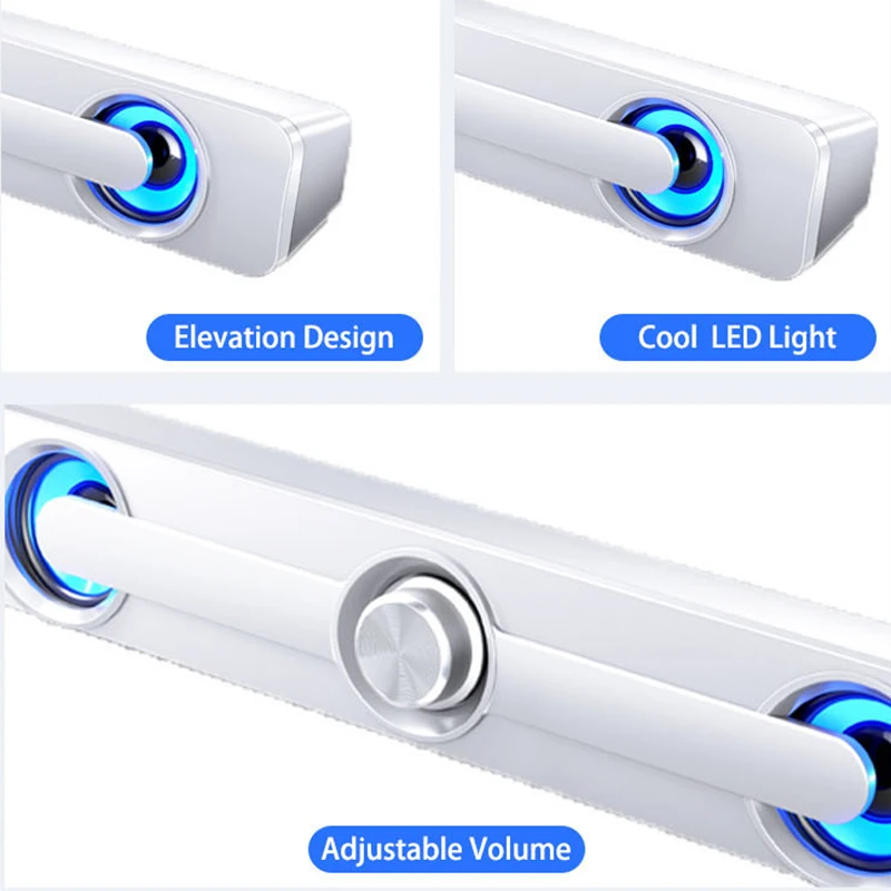 USB Проводная мощная компьютерная Колонка 2020 бар стерео сабвуфер бас динамик