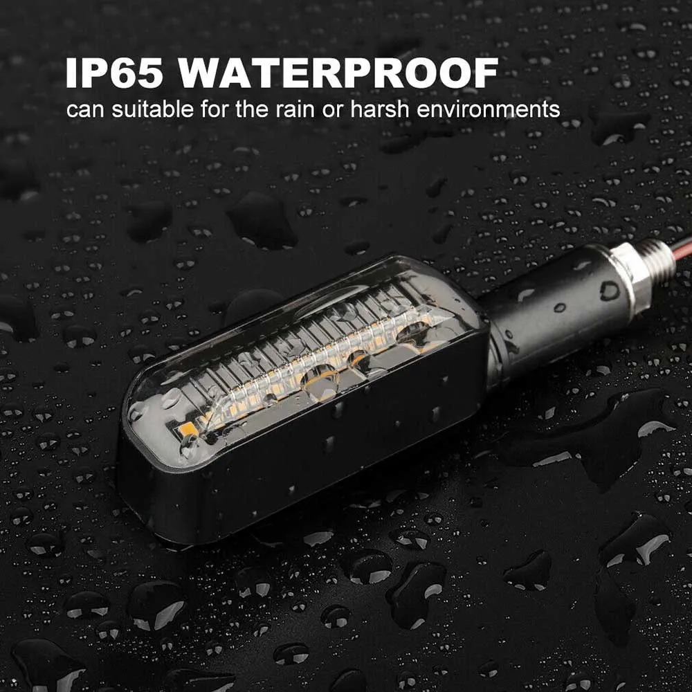 

Blinker Motorcycle LED Turn Light Flowing Light Motorbike Flowing Water Light Amber Turn Signal
