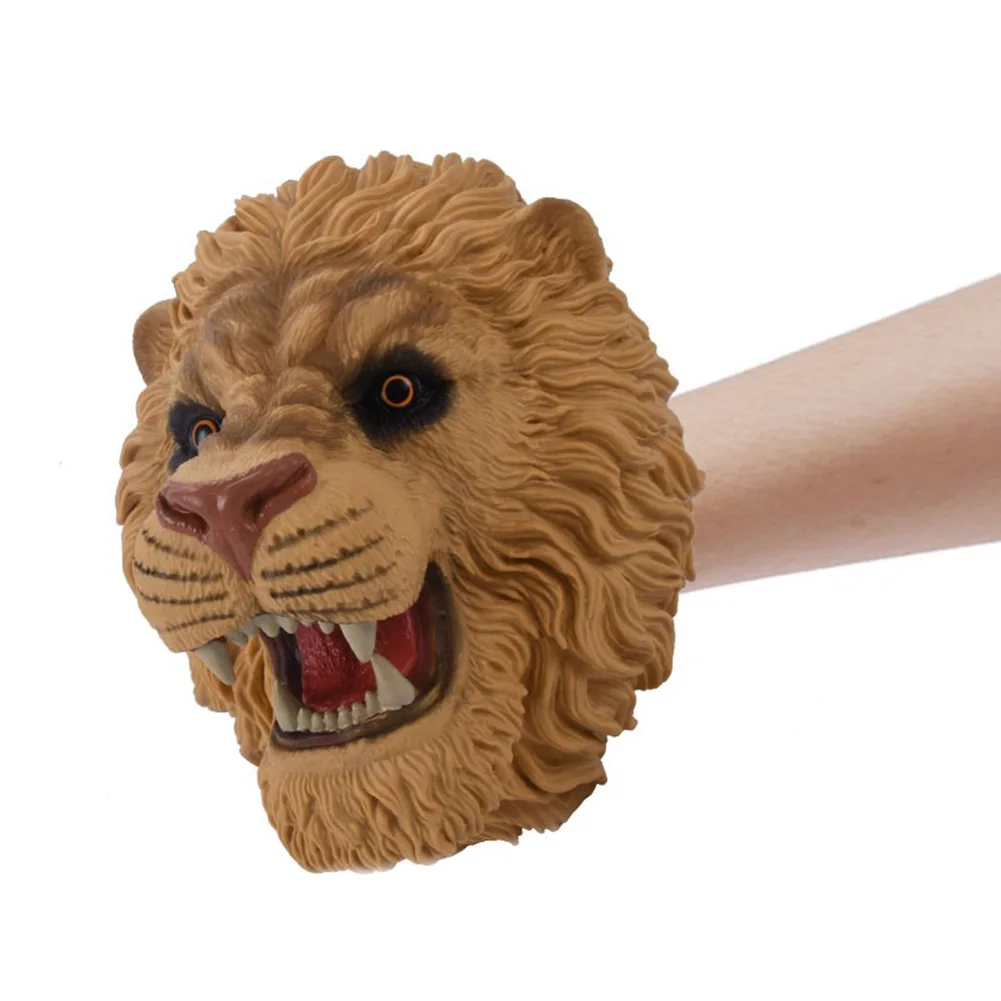 Role Play Soft Realistic Animals Toys Simulation Dinosaur Hand Puppets Children Kids Educational Rubber Baby Gloves Funny Dolls | Игрушки и