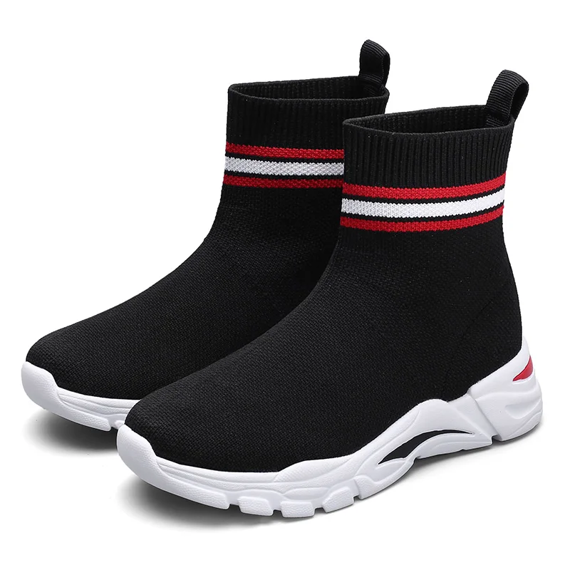 Ботинки детские Осенние дышащие красные | Детская одежда и обувь